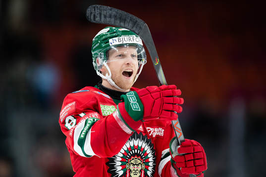 Frölundas Ryan Lasch jublar