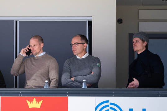 Rögles sportchef Chris Abbott, klubbdirektör Daniel Koch