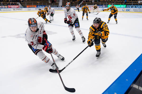 Örebros Robert Leino och Skellefteås Filip Sandberg