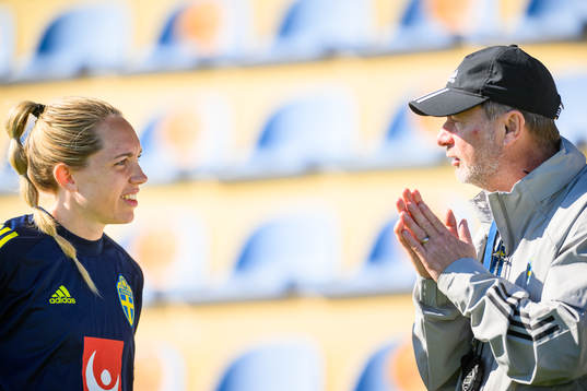 Elin Rubensson and Peter Gerhardsson, head coach