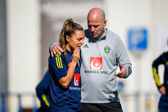 Johanna Rytting Kaneryd and Magnus Wikman, assistant coach