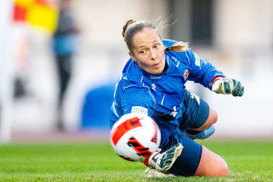 Goalkeeper Aurora Mikalsen of Norway