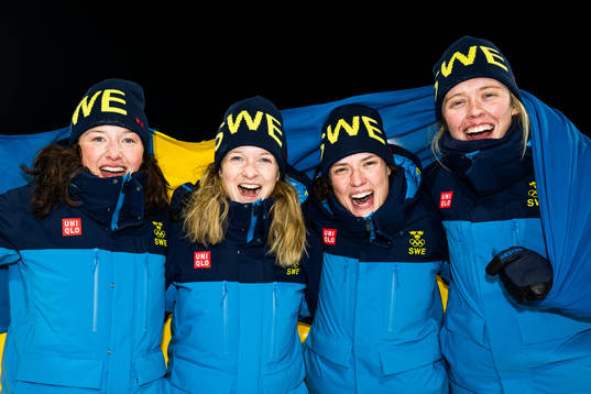 Linn Persson, Mona Brorsson, Hanna Öberg and Elvira Öberg
