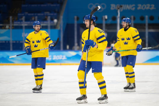 Marcus Krüger, Philip Holm and Dennis Everberg of Sweden