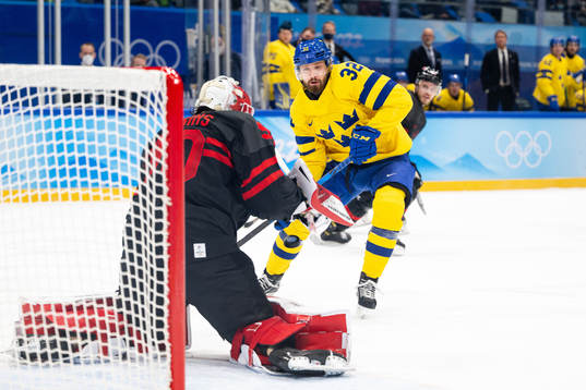 Lukas Bengtsson of Sweden in the men’s ice hockey