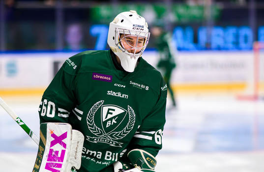 Färjestads målvakt Vilgot Holm