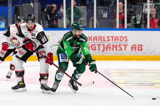 Malmö Redhawks Lance Bouma och Färjestads Jesse Virtanen