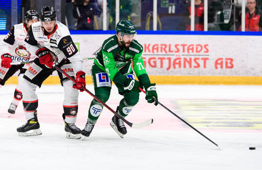 Malmö Redhawks Lance Bouma och Färjestads Jesse Virtanen