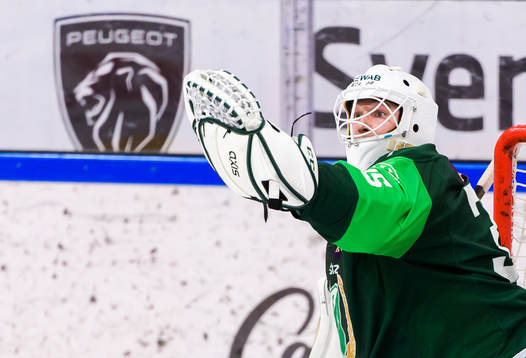Färjestads målvakt Dennis Hildeby