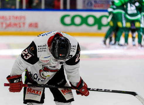 Malmö Redhawks Christoffer Forsberg deppar