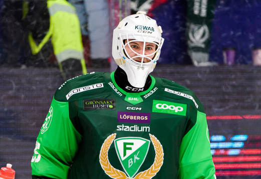 Färjestads målvakt Dennis Hildeby