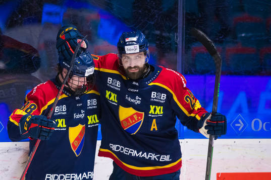Djurgårdens Jonathan Lekkerimäki jublar med Ludvig