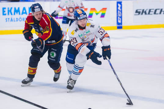 Djurgårdens Tim Söderlund och Växjös Benjamin Thomas