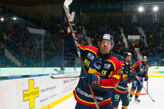 Djurgårdens Stefan Warg jublar