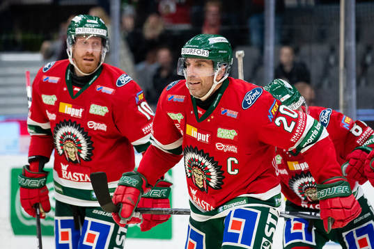 Frölundas Joel Lundqvist jublar