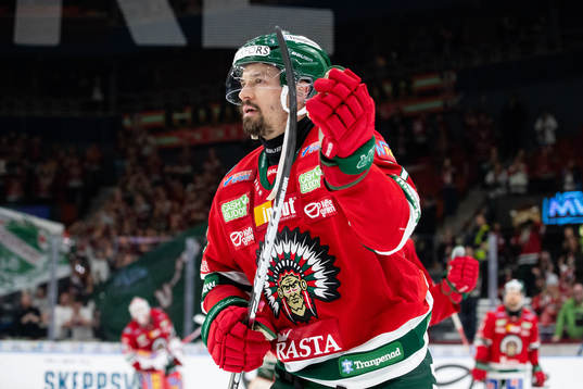 Frölundas Patrik Carlsson tackar publiken