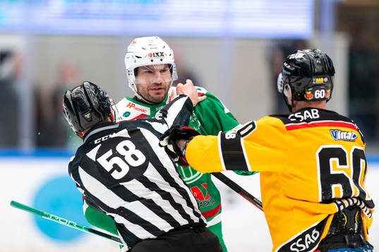 Rögles Mattias Sjögren och Luleås Julius Honka