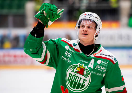 Rögles Anton Bengtsson jublar