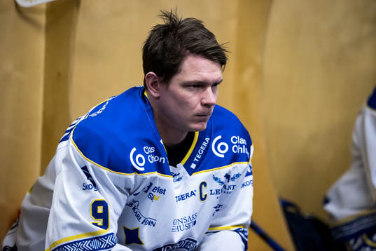 Leksands Patrik Zackrisson innan ishockeymatchen i SHL