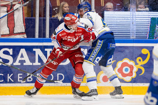 Timrås Sebastian Hartmann och Leksands Jonas Ahnelöv