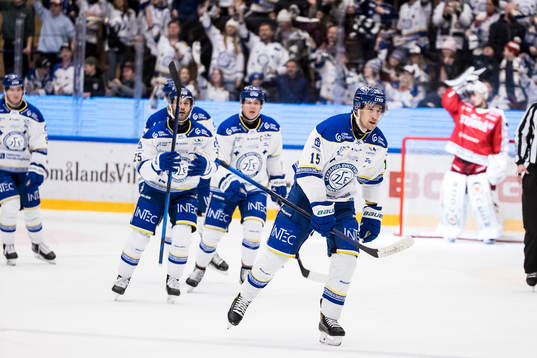 Leksands Max Veronneau jubel