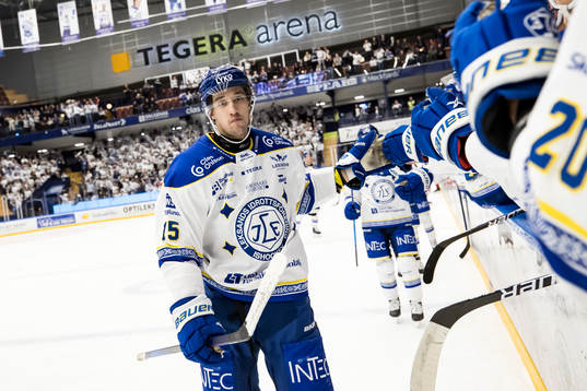 Leksands Max Veronneau jubel
