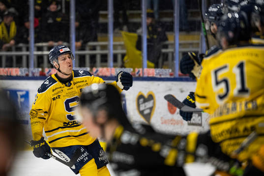 Södertäljes Alexander Anderberg jublar