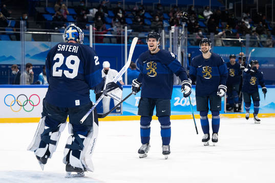 Bläddra bland fler bilder av 2022 Winter Olympics, day 14, Ice Hockey, Men's Semifinal, Slovakia - Finland 