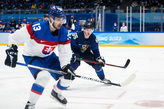 Sakari Manninen of Finland in the men’s ice hockey