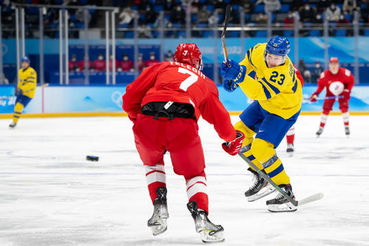 Lucas Wallmark of Sweden in the men’s ice hockey