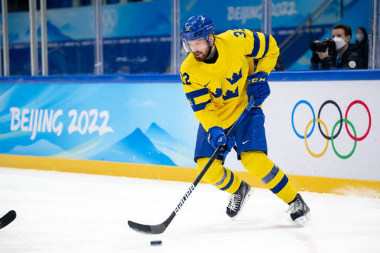 Lukas Bengtsson of Sweden in the men’s ice hockey
