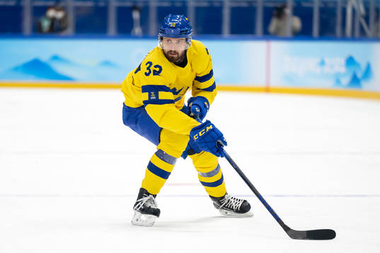 Lukas Bengtsson of Sweden in the men’s ice hockey