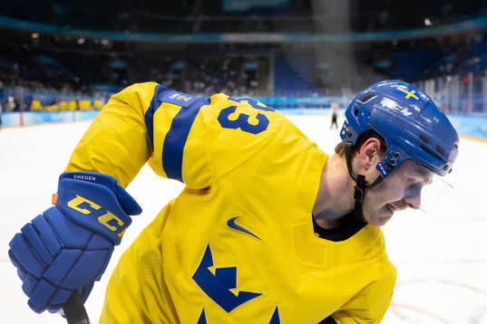 Lucas Wallmark of Sweden in the men’s ice hockey