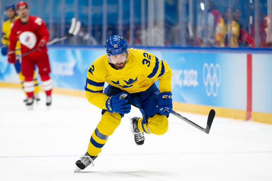 Lukas Bengtsson of Sweden in the men’s ice hockey