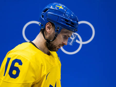 Marcus Krüger of Sweden in the men’s ice hockey