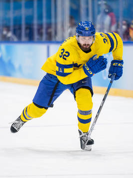Lukas Bengtsson of Sweden in the men’s ice hockey