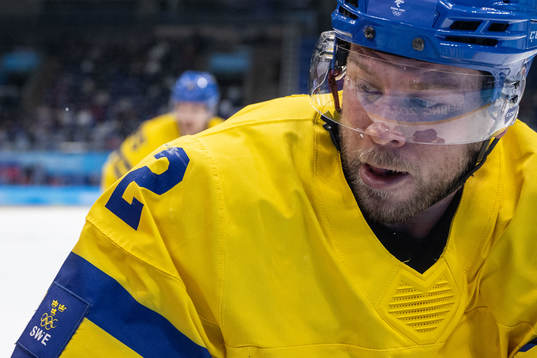 Christian Folin of Sweden in the men’s ice hockey