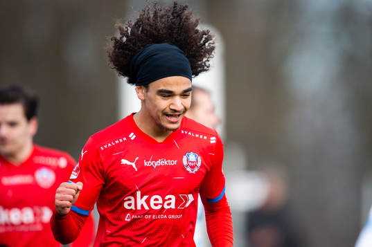 Helsingborgs Adam Kaied jublar