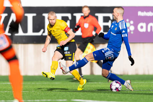 Elfsborgs Johan Larsson och Sundsvalls Dennis Olsson