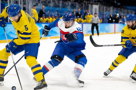 Oscar Fantenberg of Sweden and Milos Kelemen of Slovakia in