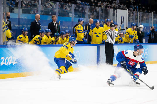 Mathias Bromé of Sweden and Mislav Rosandic of Slovakia in
