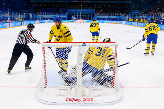 Henrik Tömmernes, Linus Johansson, goaltender Lars