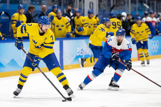 Henrik Tömmernes of Sweden and Peter Zuzin of Slovakia in