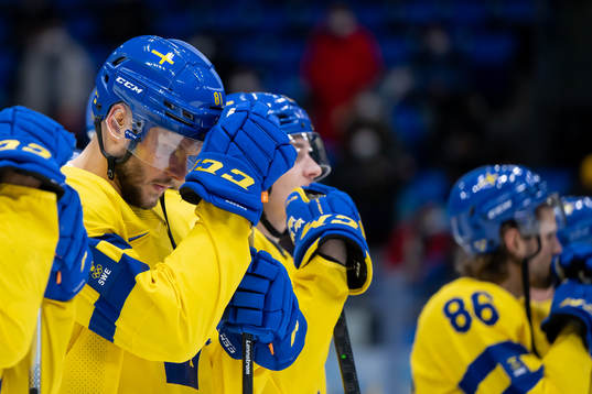 Theodor Lennström of Sweden looks dejected