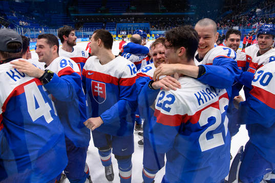 The players of Slovakia celebrate