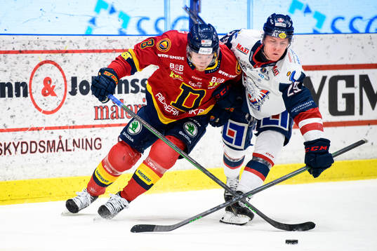 Djurgårdens Linus Arnesson och Linköpings Georg Weigelt