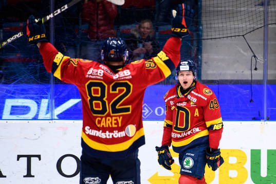Djurgårdens Rhett Rakhshani jublar