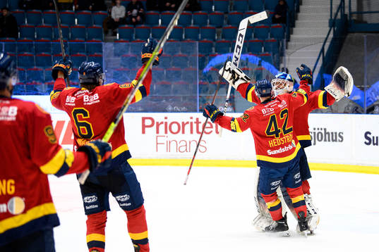 Djurgårdens spelare jublar