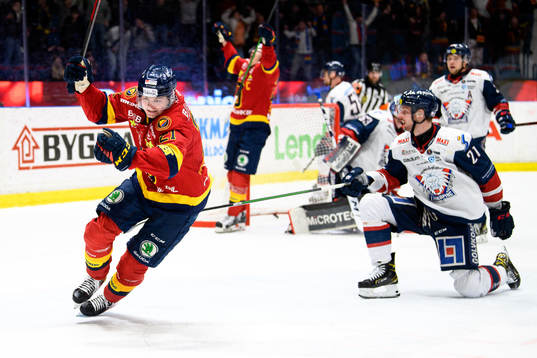 Djurgårdens Filip Cederqvist jublar