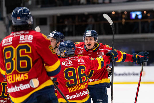 Djurgårdens Rhett Rakhshani jublar